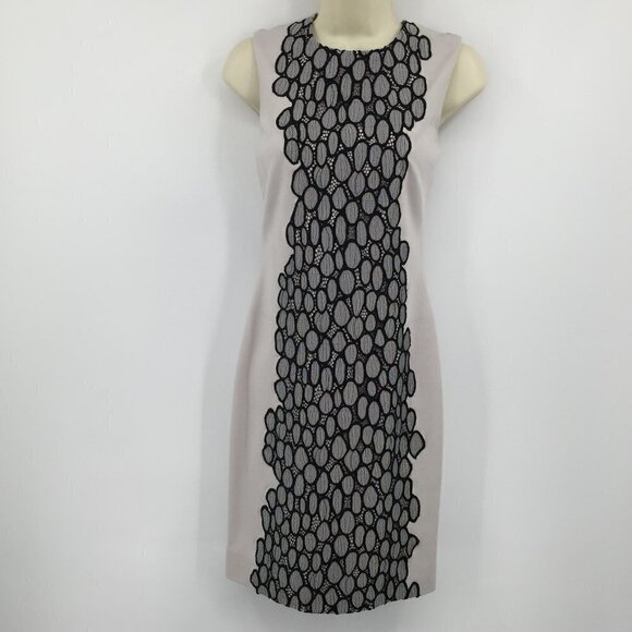DVF Diane von Furstenberg Tilda Moonlight Grey shift dress knit oval new 6 - Picture 1 of 5